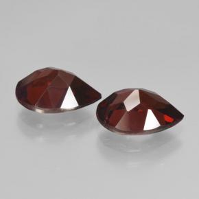 Gemme di Granato Piropo Rosso nerastro naturale da 4.95 ct, Forma a pera, VVS-VS