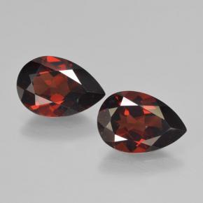 Granato piropo naturale rosso da 4,02 ct, taglio a pera, VVS-VS