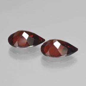 Granato piropo naturale rosso da 4,02 ct, taglio a pera, VVS-VS