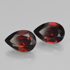 Granato piropo naturale rosso da 4,67 ct, taglio a pera, VVS-VS