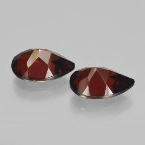 Granato piropo naturale rosso da 4,67 ct, taglio a pera, VVS-VS