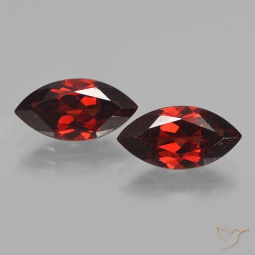 4.47ctw Naturale Rosso scuro Granato Piropo, Taglio marquise, VVS-VS