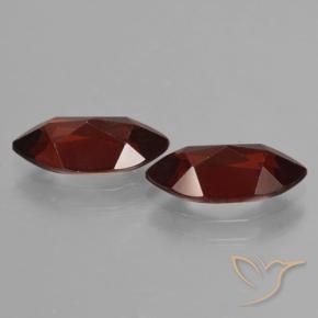 Gemme di Granato Piropo Rosso scuro naturale da 4.18 ct, Taglio marquise, VVS-VS