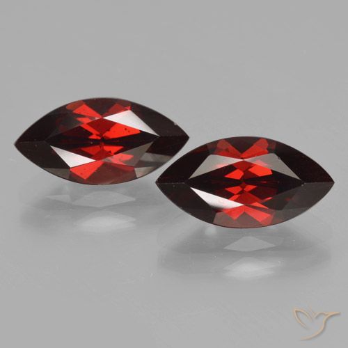 4.71ctw Naturale Rosso scuro Granato Piropo, Taglio marquise, VVS-VS