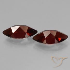 Gemme di Granato Piropo Rosso scuro naturale da 4.71 ct, Taglio marquise, VVS-VS