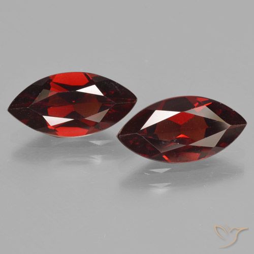 3.74ctw Naturale Rosso scuro Granato Piropo, Taglio marquise, VVS-VS