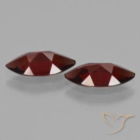 Gemme di Granato Piropo Rosso scuro naturale da 3.74 ct, Taglio marquise, VVS-VS