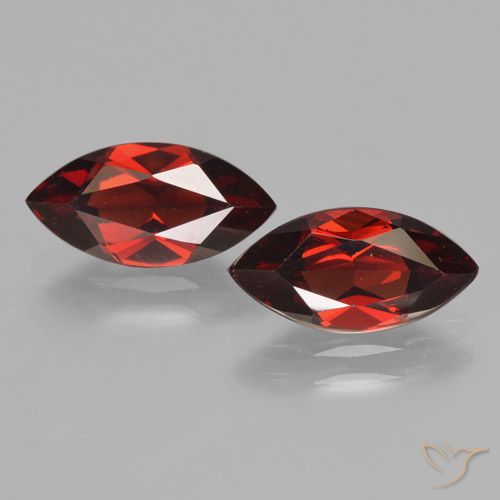 3.98ctw Naturale Rosso scuro Granato Piropo, Taglio marquise, VVS-VS
