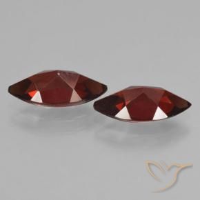 Gemme di Granato Piropo Rosso scuro naturale da 3.98 ct, Taglio marquise, VVS-VS