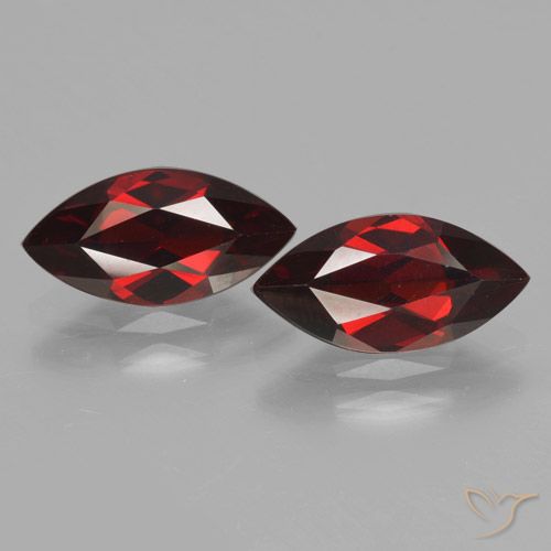 3.89ctw Naturale Rosso scuro Granato Piropo, Taglio marquise, VVS-VS