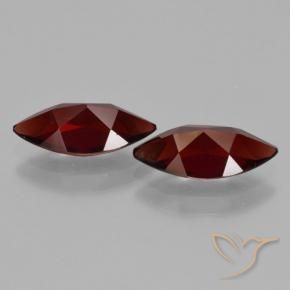 Gemme di Granato Piropo Rosso scuro naturale da 3.89 ct, Taglio marquise, VVS-VS