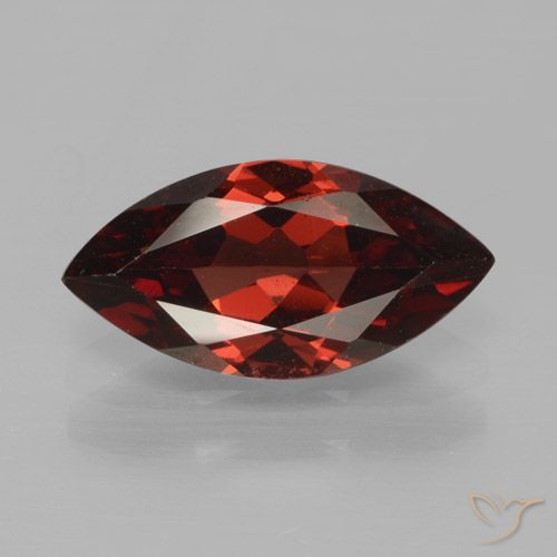 1.84ct Naturale Rosso Sangue Profondo Granato Piropo, Taglio marquise, VS
