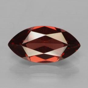 Granato piropo naturale rosso da 2,11 ct, marchesa, VVS-VS