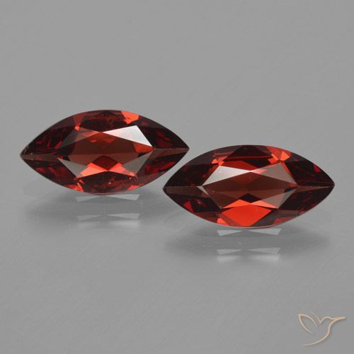 3.08ctw Naturale Rosso scuro Granato Piropo, Taglio marquise, VVS-VS
