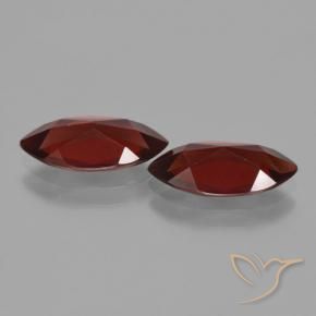 Gemme di Granato Piropo Rosso scuro naturale da 3.61 ct, Taglio marquise, VVS-VS