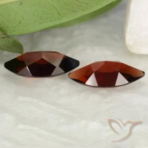 Gemme di Granato Piropo Rosso scuro naturale da 3.68 ct, Taglio marquise, VVS-VS