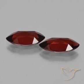 Gemme di Granato Piropo Rosso scuro naturale da 4.04 ct, Taglio marquise, VVS-VS