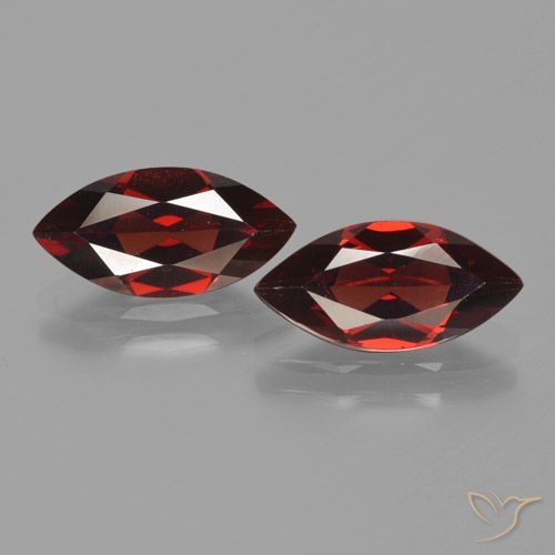 3.84ctw Naturale Rosso scuro Granato Piropo, Taglio marquise, VVS-VS