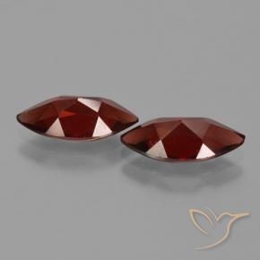 Gemme di Granato Piropo Rosso scuro naturale da 3.84 ct, Taglio marquise, VVS-VS