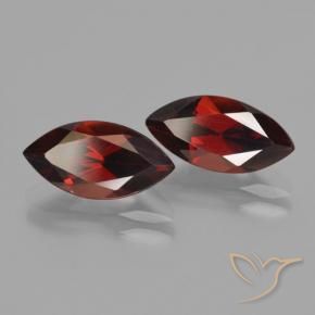 Gemme di Granato Piropo Rosso scuro naturale da 4.54 ct, Taglio marquise, VVS-VS
