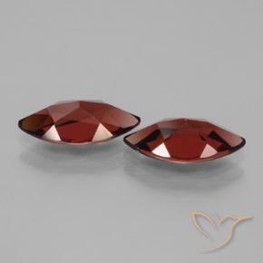 Gemme di Granato Piropo Rosso Merlot naturale da 3.91 ct, Taglio marquise, VVS-VS