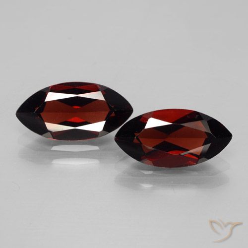 4.37ctw Naturale Rosso scuro Granato Piropo, Taglio marquise, VVS-VS