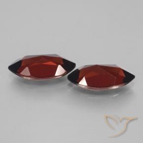 Gemme di Granato Piropo Rosso scuro naturale da 4.37 ct, Taglio marquise, VVS-VS