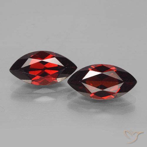 4.33ctw Naturale Rosso Sangue Profondo Granato Piropo, Taglio marquise, VVS-VS