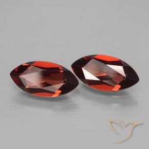 Gemme di Granato Piropo Rosso scuro naturale da 4.00 ct, Taglio marquise, VVS-VS
