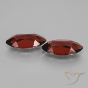 Gemme di Granato Piropo Rosso scuro naturale da 4.00 ct, Taglio marquise, VVS-VS