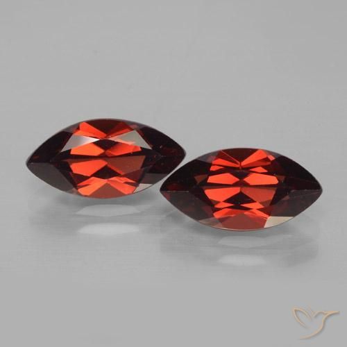 4.45ctw Naturale Rosso Sangue Profondo Granato Piropo, Taglio marquise, VVS-VS