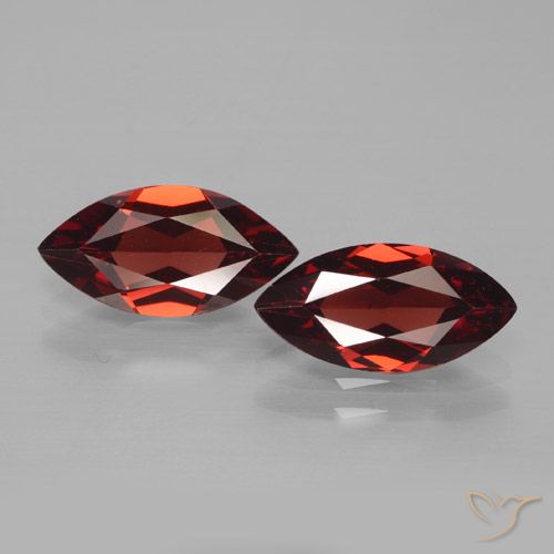 3.52ctw Naturale Rosso scuro Granato Piropo, Taglio marquise, VVS-VS