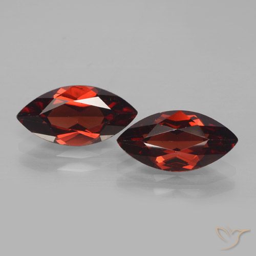 4.04ctw Naturale Rosso scuro Granato Piropo, Taglio marquise, VVS-VS