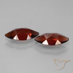 Gemme di Granato Piropo Rosso scuro naturale da 4.04 ct, Taglio marquise, VVS-VS