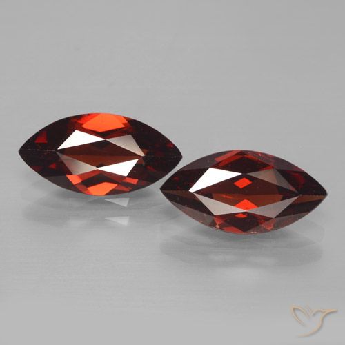3.94ctw Naturale Rosso Merlot Granato Piropo, Taglio marquise, VVS-VS