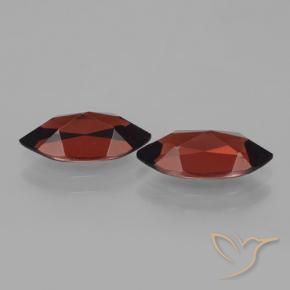 Gemme di Granato Piropo Rosso scuro naturale da 4.18 ct, Taglio marquise, VVS-VS