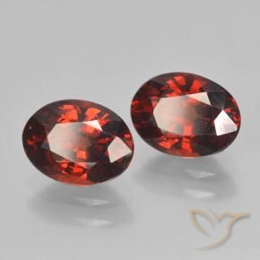 Granato piropo naturale rosso da 3,09 ct, taglio ovale, VVS-VS