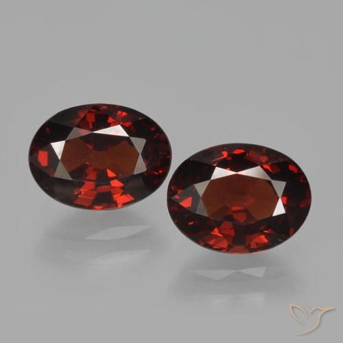 3.38ctw Naturale Rosso scuro Granato Piropo, Ovale, VVS-VS