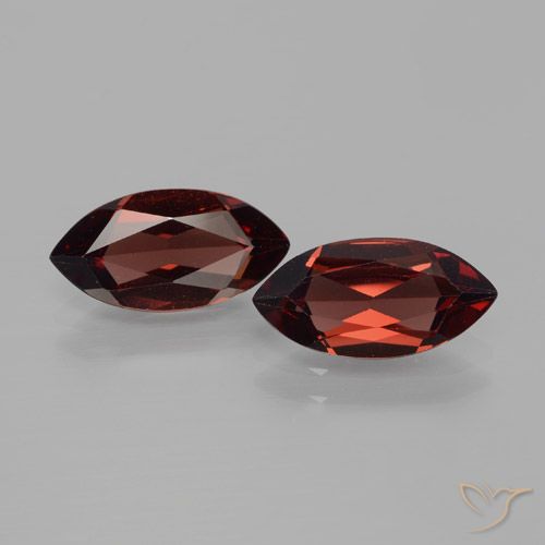 3.85ctw Naturale Rosso scuro Granato Piropo, Taglio marquise, VVS-VS