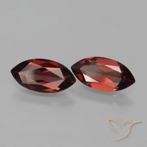Gemme di Granato Piropo Rosso scuro naturale da 3.85 ct, Taglio marquise, VVS-VS