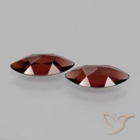 Gemme di Granato Piropo Rosso scuro naturale da 3.39 ct, Taglio marquise, VVS-VS