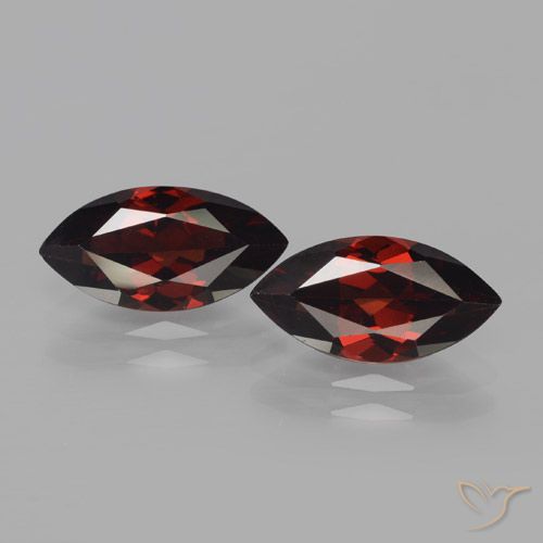 4.32ctw Naturale Rosso scuro Granato Piropo, Taglio marquise, VVS-VS