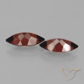 Gemme di Granato Piropo Rosso scuro naturale da 4.28 ct, Taglio marquise, VVS-VS