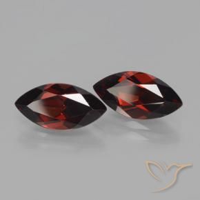 Gemme di Granato Piropo Rosso scuro naturale da 4.61 ct, Taglio marquise, VVS-VS