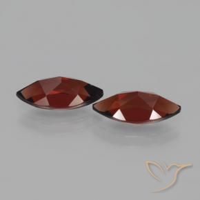 Gemme di Granato Piropo Rosso scuro naturale da 4.61 ct, Taglio marquise, VVS-VS