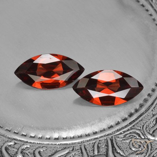 3.05ctw Naturale Rosso scuro Granato Piropo, Taglio marquise, VVS-VS