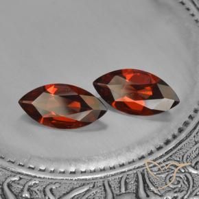 Gemme di Granato Piropo Rosso scuro naturale da 3.05 ct, Taglio marquise, VVS-VS