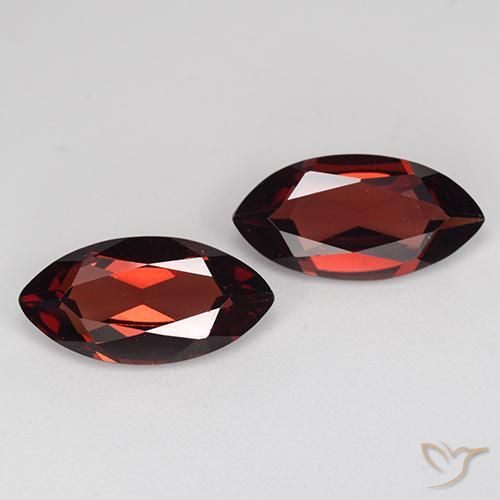 3.78ctw Naturale Rosso scuro Granato Piropo, Taglio marquise, VVS-VS