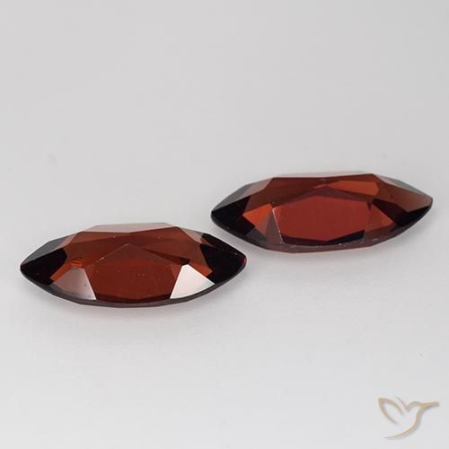 Gemme di Granato Piropo Rosso scuro naturale da 3.78 ct, Taglio marquise, VVS-VS