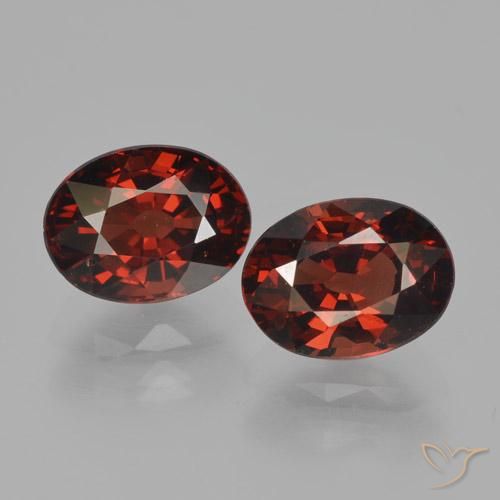 3.55ctw Naturale Rosso scuro Granato Piropo, Ovale, VVS-VS